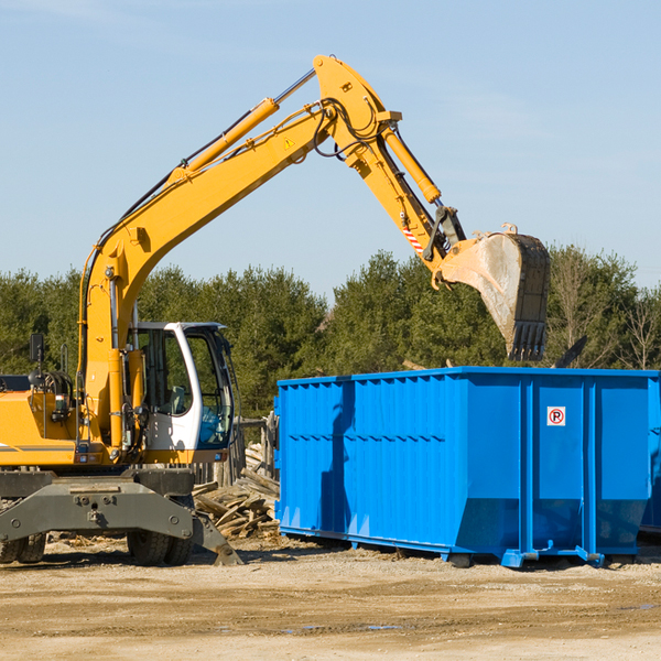 can i choose the location where the residential dumpster will be placed in Brucetown Virginia